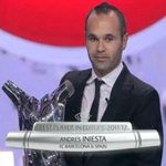 انيستا يفوز بجائزة أفضل لاعب في أوروبا