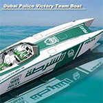 زورق «فيكتوري تيم» أول دورية بحرية فارهة في شرطة دبي