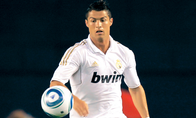 Real Madrid's Cristiano Ronaldo plays against Chivas de Guadalajara during their World Football Challenge soccer match in San Diego