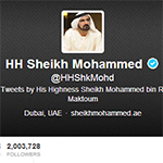محمد بن راشد يستقطب مليوني متابع على “تويتر”