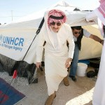 الوليد بن طلال يقوم بزيارة تفقدية لمخيم الزعتري للاجئين السوريين بالأردن