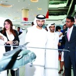 منصور بن محمد يفتتح معرض دبي للمروحيات