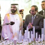 محمد بن راشد والسيسي يشـهدان توقيع اتفاقية مشروع بناء العاصمة الإدارية الجـديـــدة لمصر