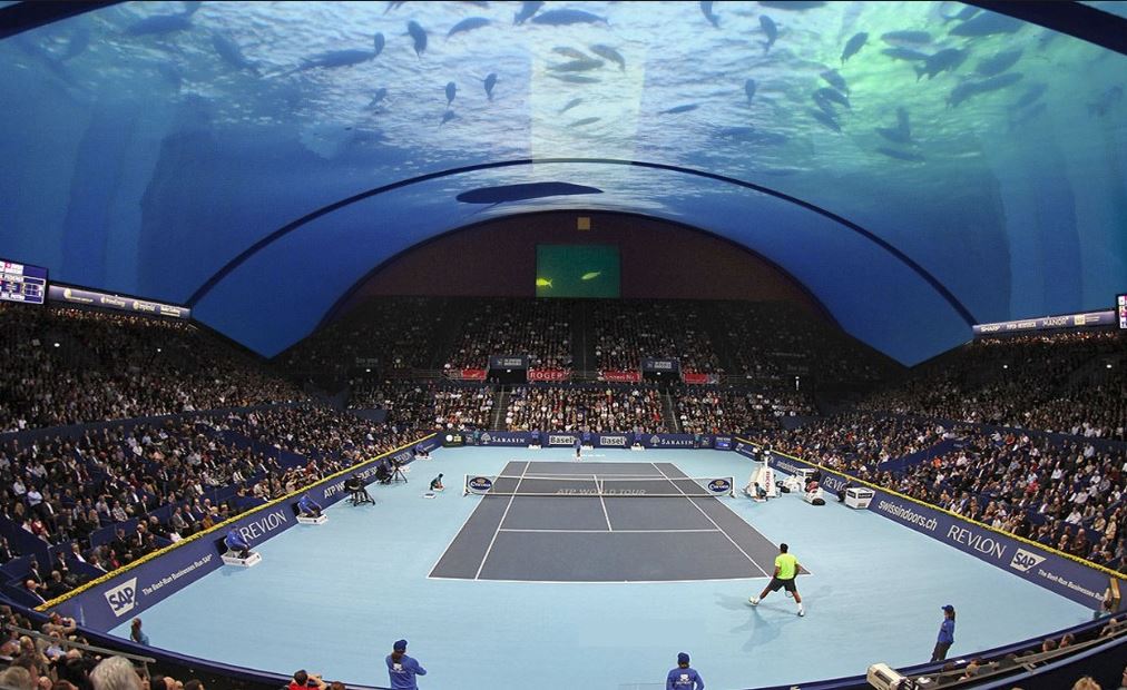 ملعب تنس تحت الماء.. أحدث مشروع رياضي في دبي