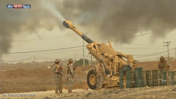 المدفعية تستهدف الحوثيين على حدود السعودية