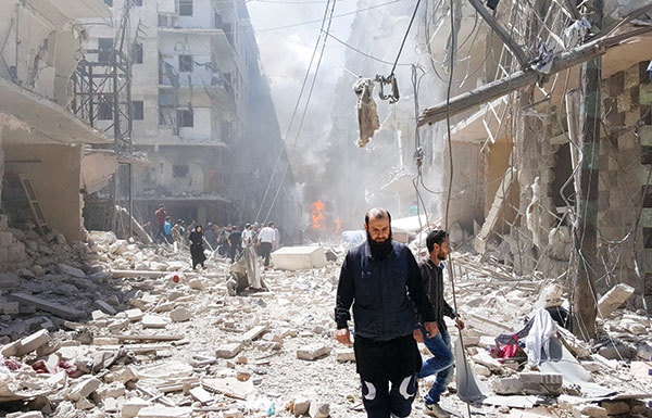 مجزرة مروعة يرتكبها الأسد ضد الأبرياء في حلب