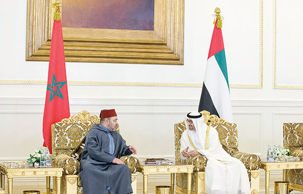 محمد بن زايد: العلاقات بين الإمـارات والمغرب تشهد نمواً وتطوراً كبيرين