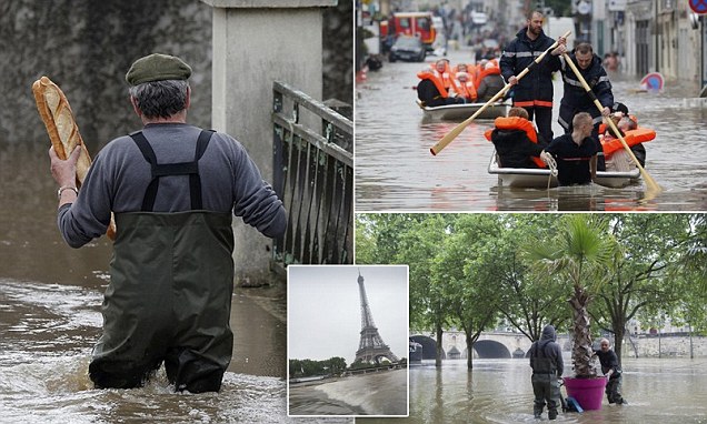 تخوف من ارتفاع منسوب الفيضانات في فرنسا وسقوط قتلى في ألمانيا