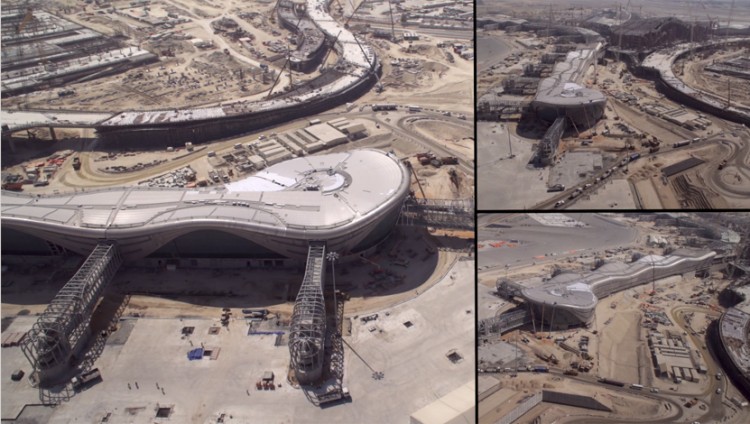 حصري بالفيديو.. مراحل تطور مجمع مطار أبوظبي الجديد