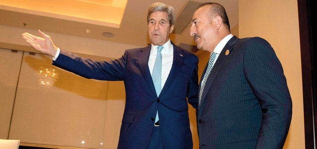 وزيرا الخارجية التركي والأميركي يبحثان الأوضاع في سورية