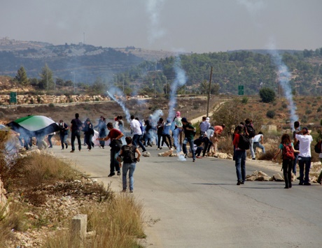 إصابة عشرات الفلسطينيين بمواجهات مع الاحتلال في بيت أمر