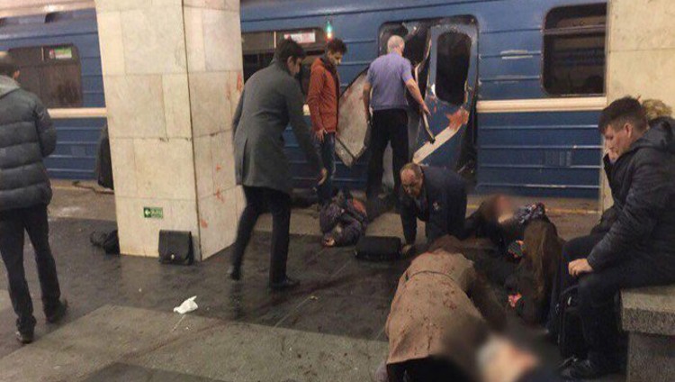 انفجار يهز محطة مترو سان بطرسبرغ في روسيا