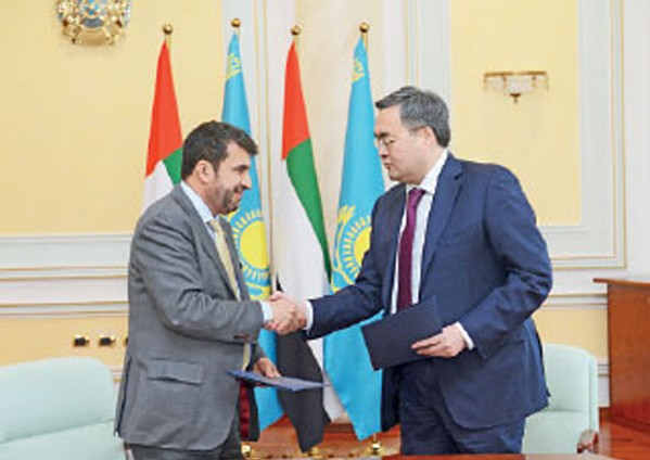 الإمارات تؤكد الحرص على تطوير العلاقات المتميزة مع كازاخستان
