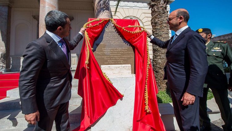 عبدالله بن زايد يفتتح المقر الجديد لسفارة الدولة في روما