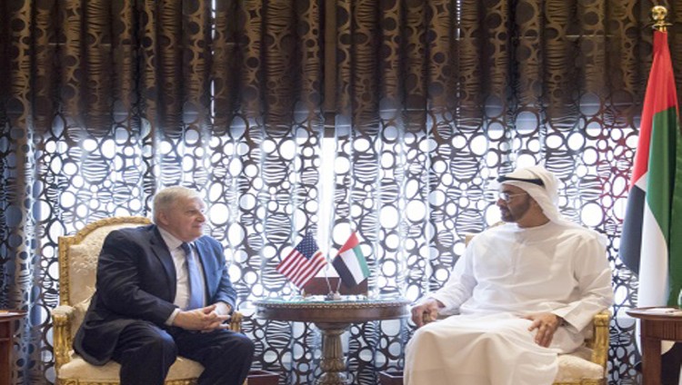 محمد بن زايد يستقبل مبعوث وزير الخارجية الأمريكي