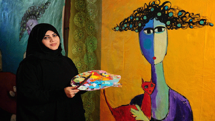 قصة السعودية صاحبة اللوحة التي غردت بها ريهانا