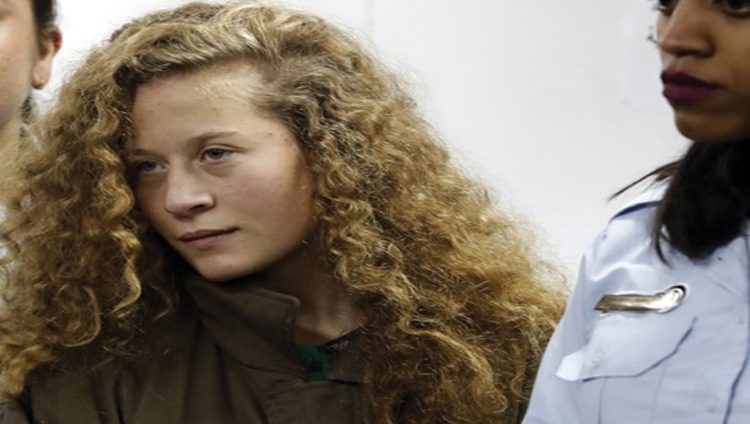 الاحتلال يسجن الطفلة عهد التميمي 8 أشهر