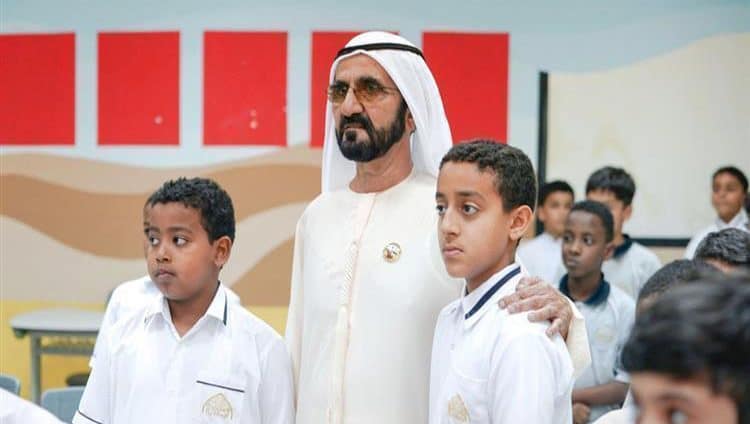 محمد بن راشد يتفقد عدداً من مدارس المنطقة الشرقية