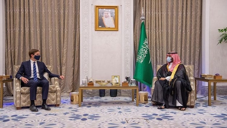 ولي العهد السعودي يبحث مع جاريد كوشنر سبل تعزيز الامن والسلم الدوليين