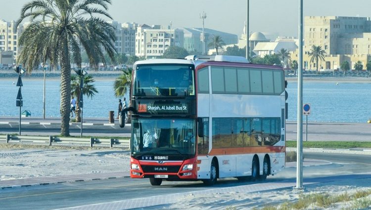 افتتاح الطريق الجديد المخصص للحافلات العامة فقط لنقل الركاب بين دبي والشارقة اليوم