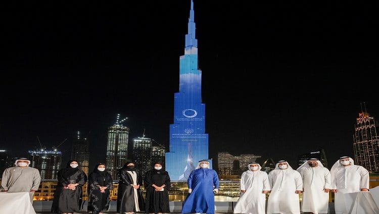 برج خليفة يحتفي بمركز الابتكار التابع لهيئة كهرباء ومياه دبي