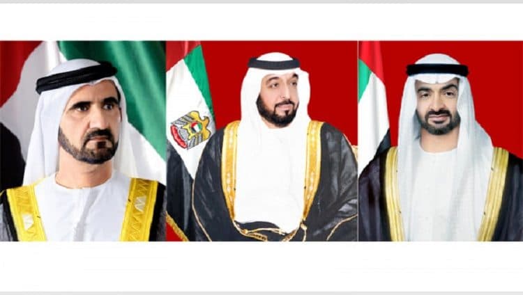 رئيس الدولة ونائبه ومحمد بن زايد يتلقون تهاني قادة الدول العربية والإسلامية بمناسبة العيد