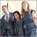 أوباما.. والمستشارتان اللدودتان