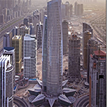 بالصور: «دبي للسلع المتعددة» يبني أطول برج تجاري في العالم