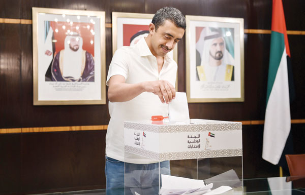 عبدالله بن زايد: انتخابات «الوطني» إحدى خطوات التمكين التي وعد بها رئيس الدولة