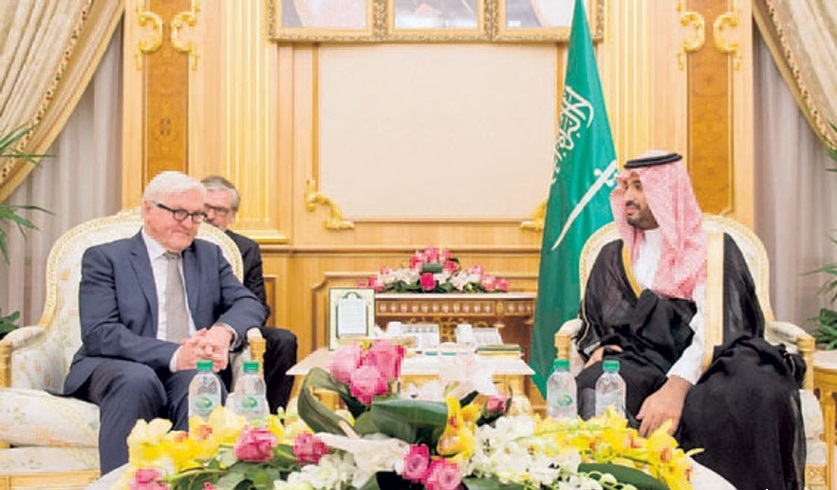 ولي ولي العهد السعودي يبحث التعاون مع وزير الخارجية الألماني