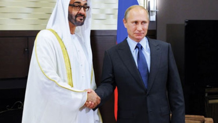 محمد بن زايد يبدأ اليوم زيارة عمل لروسيا ويلتقي بوتين