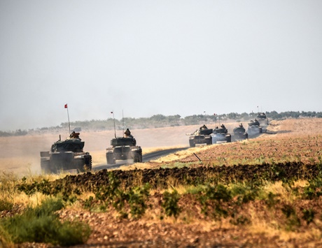 تعزيزات عسكرية تركية إلى سوريا والمعارضة تتقدم جنوبي جرابلس
