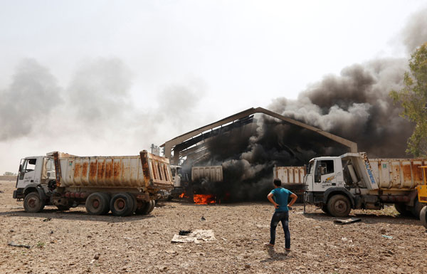 4 قتلى بانفجار سببه حريق في مخزن أسلحة ببغداد