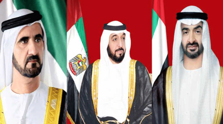 رئيس الدولة ونائبه ومحمد بن زايد يعزون الرئيس الايراني بوفاة رفسنجاني