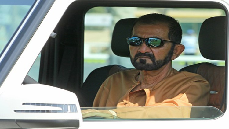 محمد بن راشد يشهد سباق العشوش للقدرة