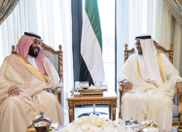 محمد بن زايد ومحمد بن سلمان يبحثان تعزيز التعاون ومستجدات المنطقة