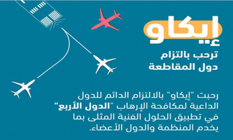 «إيكاو» ترفض تسييس قطر أزمتها مع الملاحة الجوية