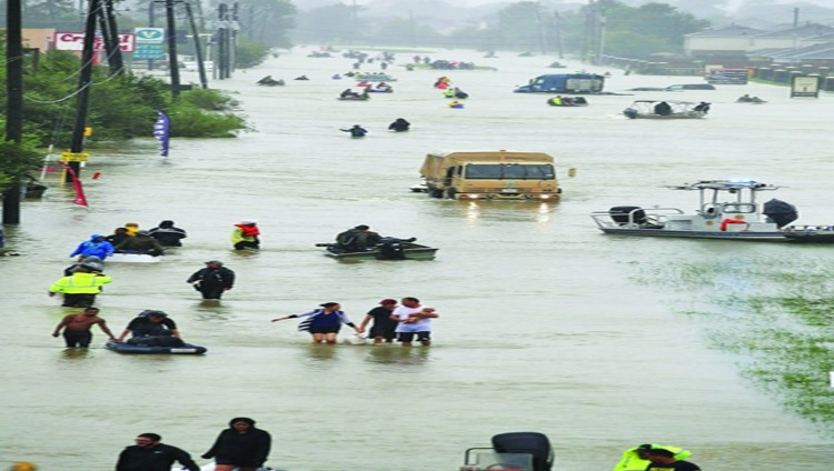 تكساس تغرق بمياه هارفي وطوارئ في لويزيانا