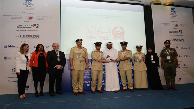 شرطة دبي تحصد جائزة أفضل فريق ابتكار في منطقة الشرق الأوسط وأفريقيا