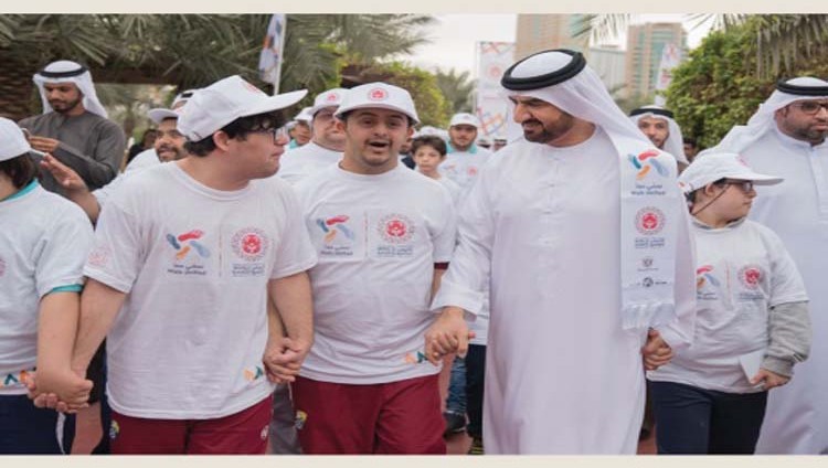 عبد الله بن سالم يشارك في «نمشي معاً» للأولمبياد الخاص