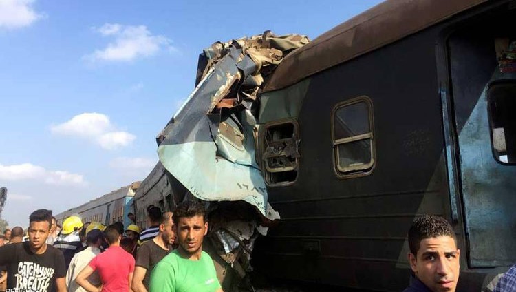 قتلى وجرحى في حادث تصادم قطارين بمصر