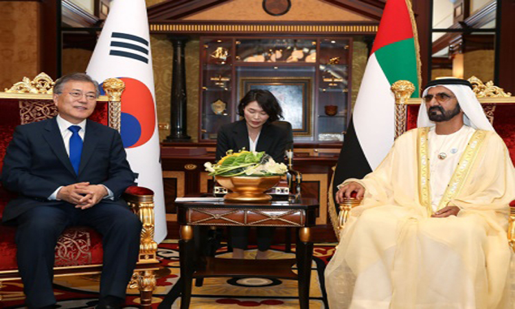 محمد بن راشد: حريصون على توسيع التعاون مع كوريا الجنوبية