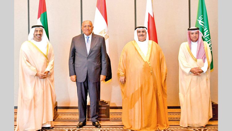 رباعي مكافحة الإرهـاب يرفع قضيـة المجال الجوي مع قطر إلى «العدل الدولية»