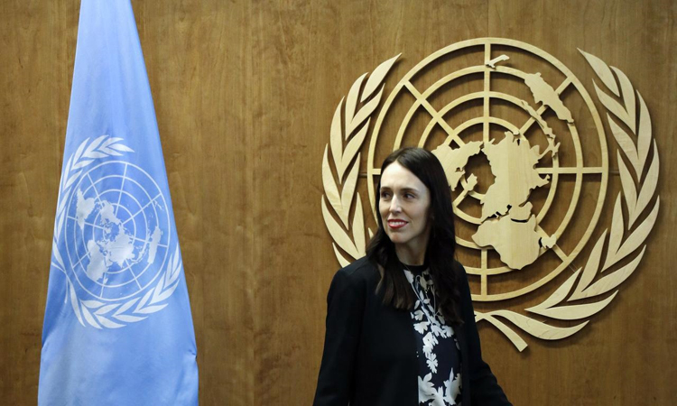 أم جديدة مع طفلتها في اجتماعات الأمم المتحدة