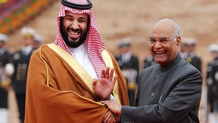 رئيس جمهورية الهند يستقبل ولي العهد السعودي في نيودلهي