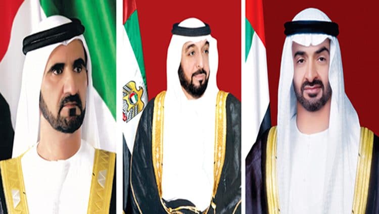 رئيس الدولة ونائبه ومحمد بن زايد يعزون ملك البحرين في وفاة الشيخ أحمد بن محمد بن سلمان آل خليفة