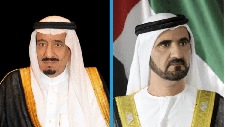 خادم الحرمين الشريفين يعزي هاتفياً محمد بن راشد بوفاة حمدان بن راشد