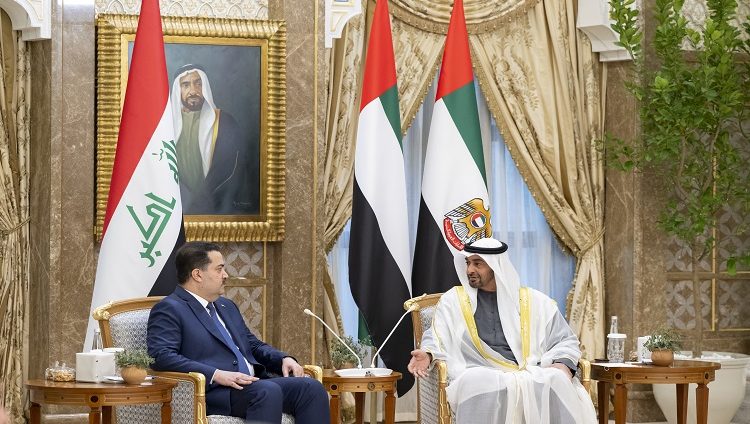 رئيس الدولة ورئيس وزراء العراق يبحثان العلاقات الأخوية وسبل تعزيزها