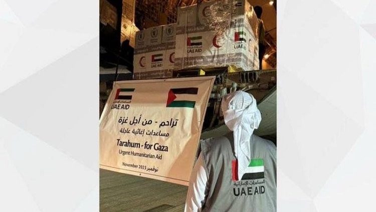 الإمارات ترسل 25 طناً من المساعدات الإغاثية العاجلة للأشقاء الفلسطينيين في غزة