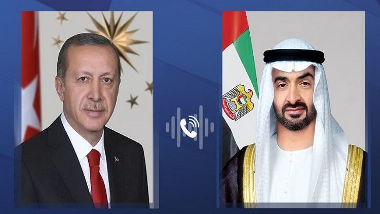رئيس الدولة يبحث هاتفياً مع الرئيس التركي العلاقات الثنائية وتطورات المنطقة